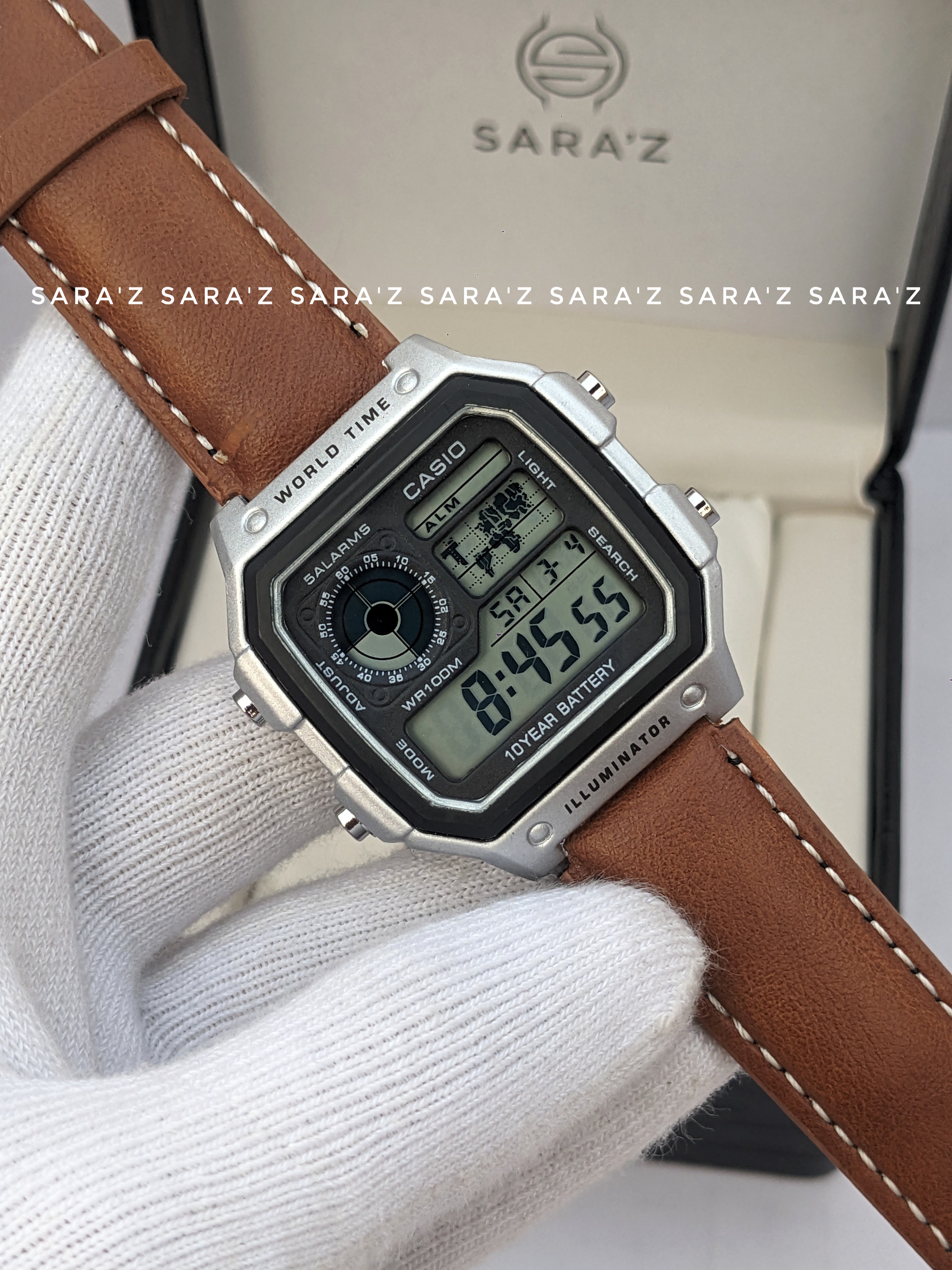 Casio Brown-White