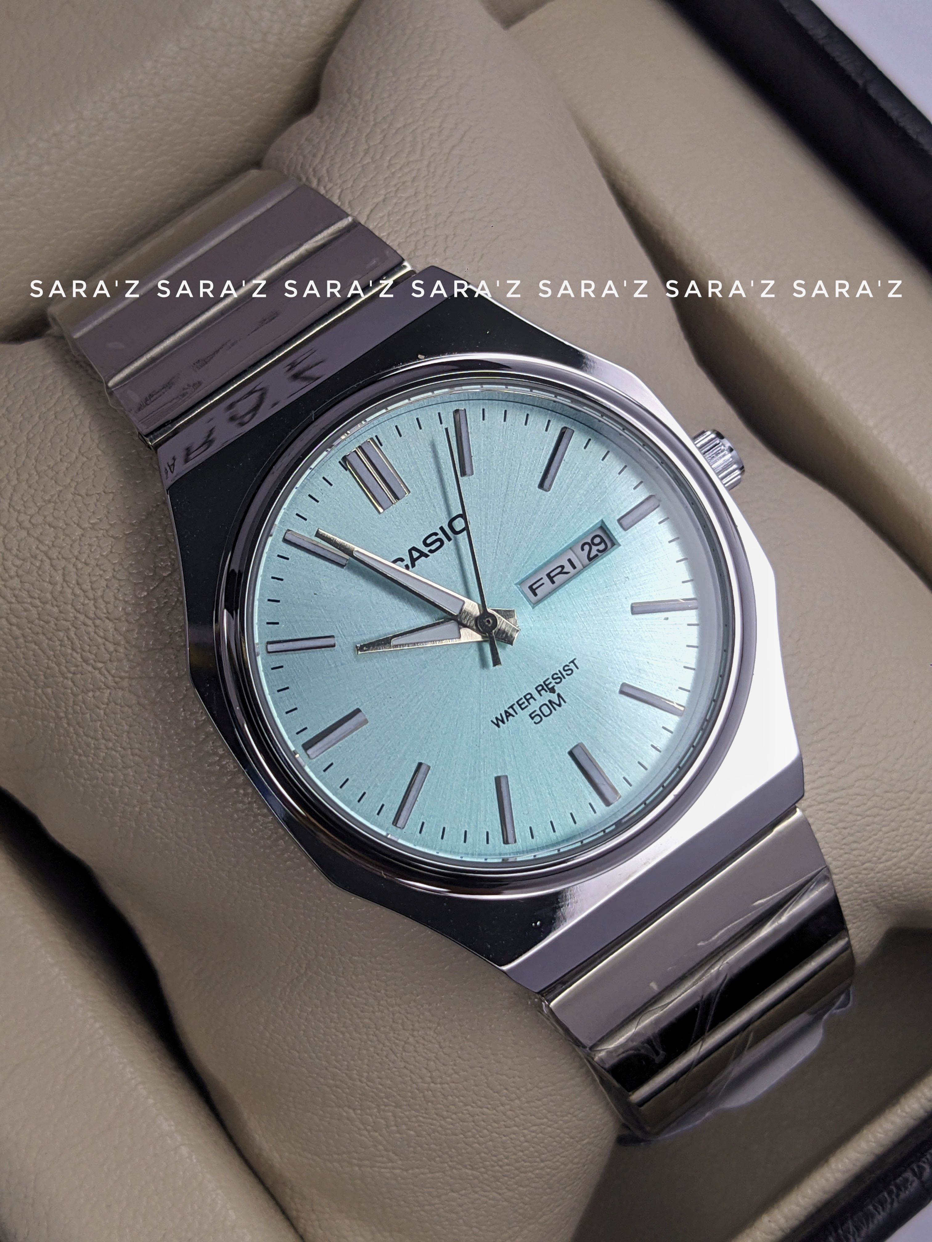 Casio MTP Tiffany Blue-Dial