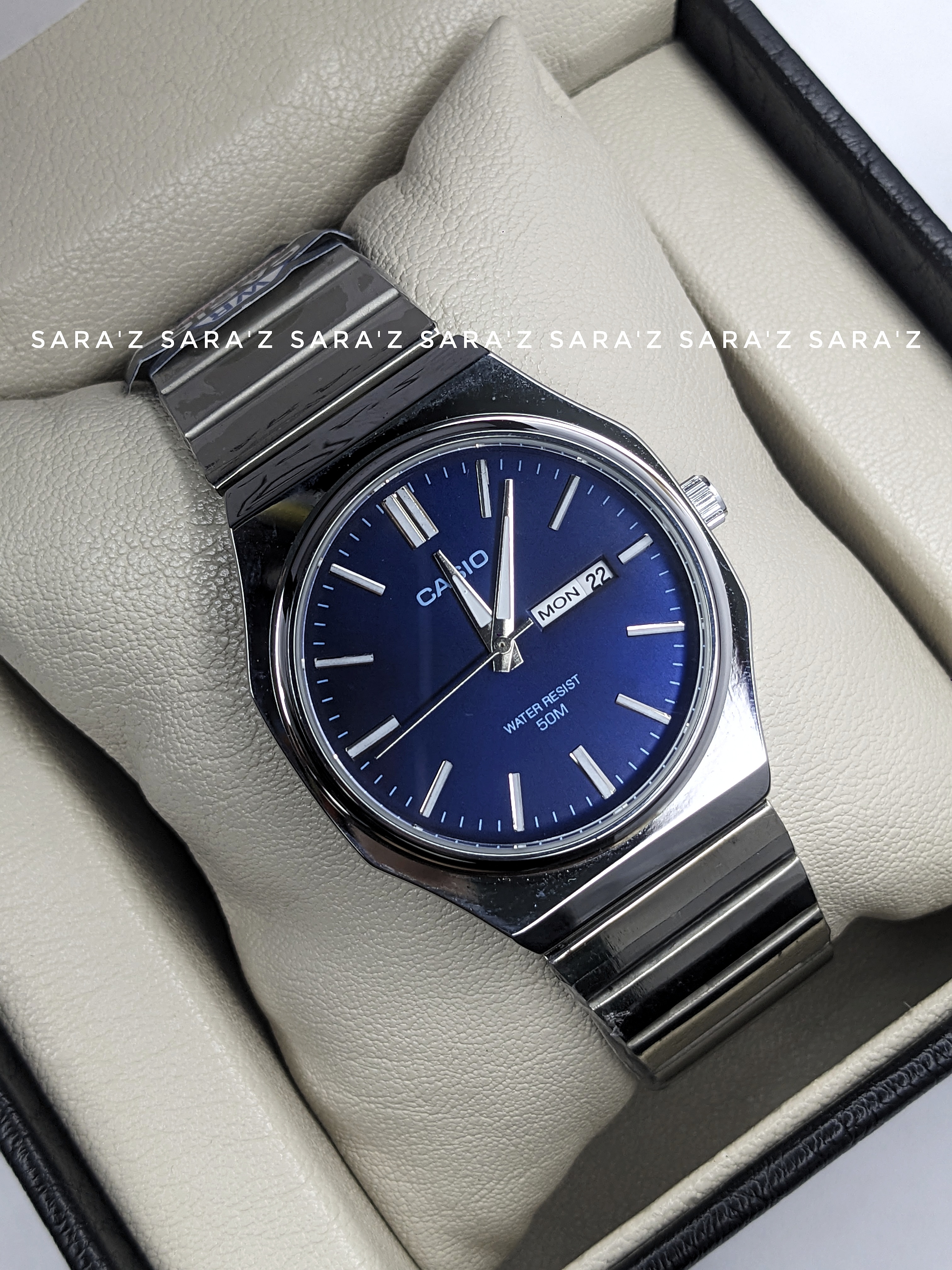 Casio MTP-E735-Blue Dial