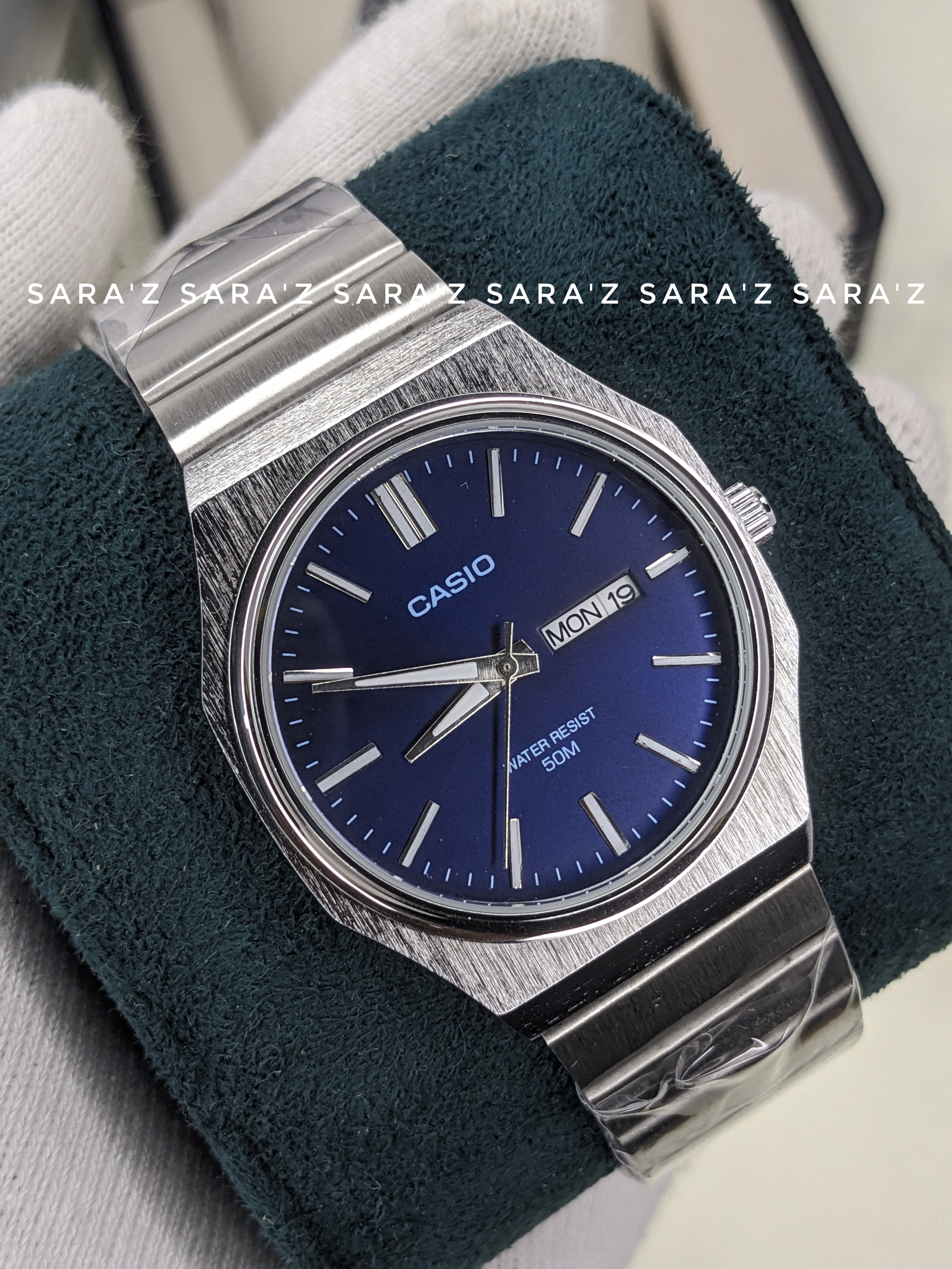 Casio MTP-E735-Blue Dial
