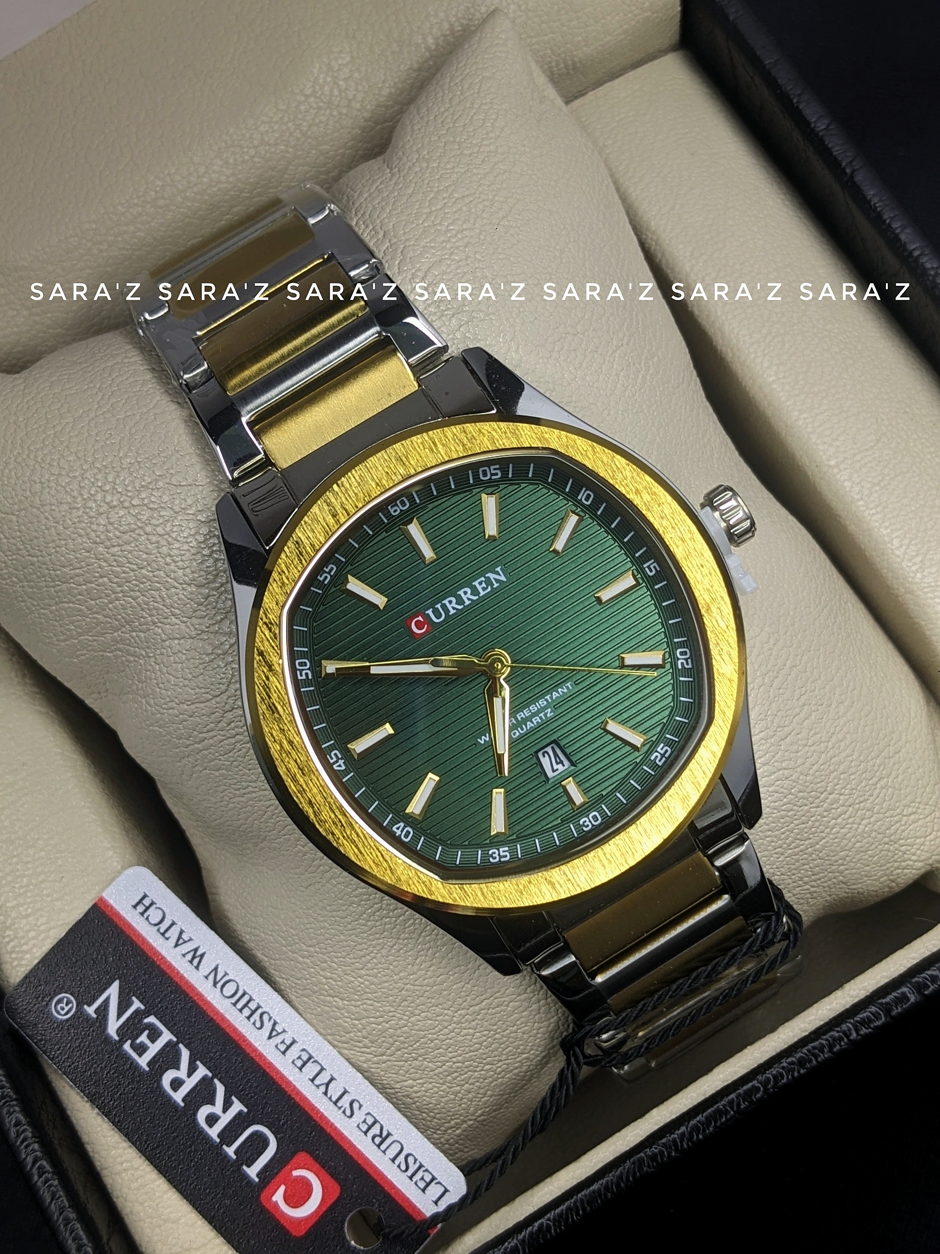 Curren 8474 TWO-TONE-GREEN