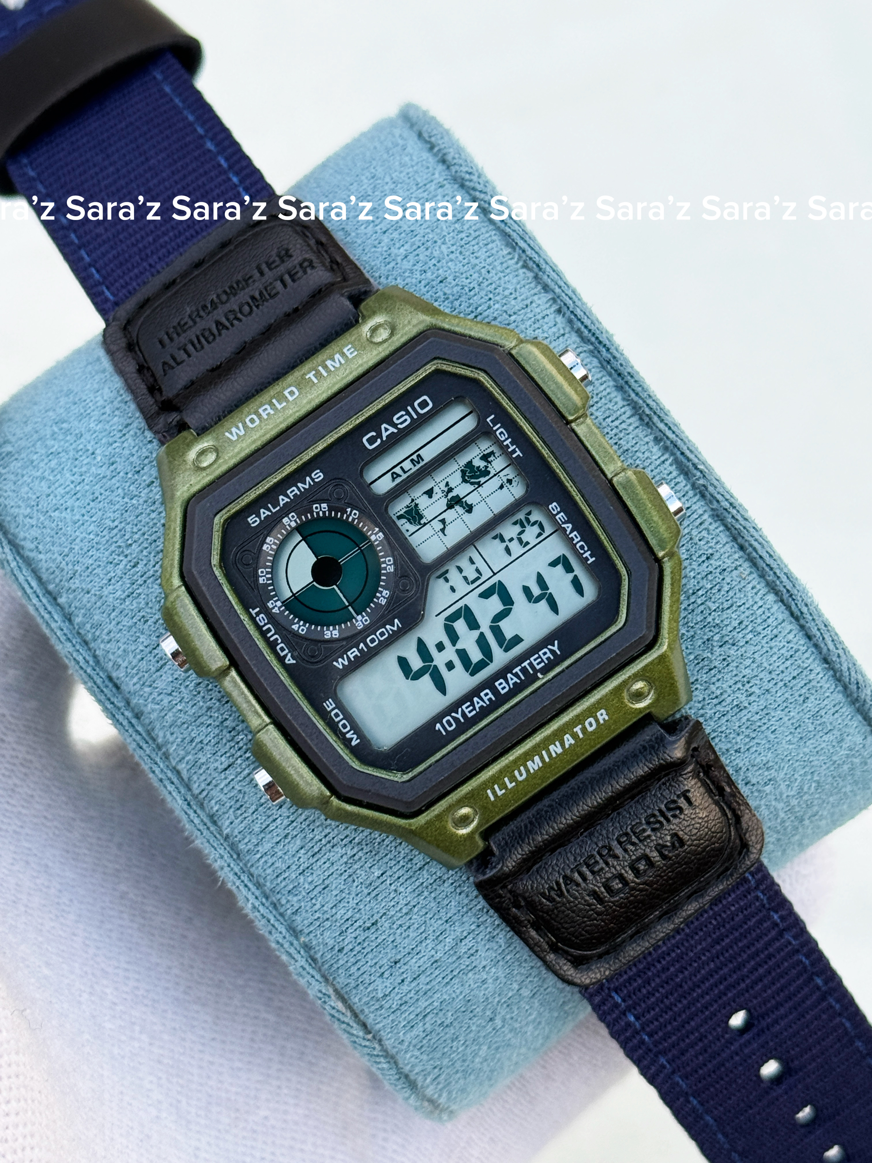 CASIO AE1200 Green-Blue