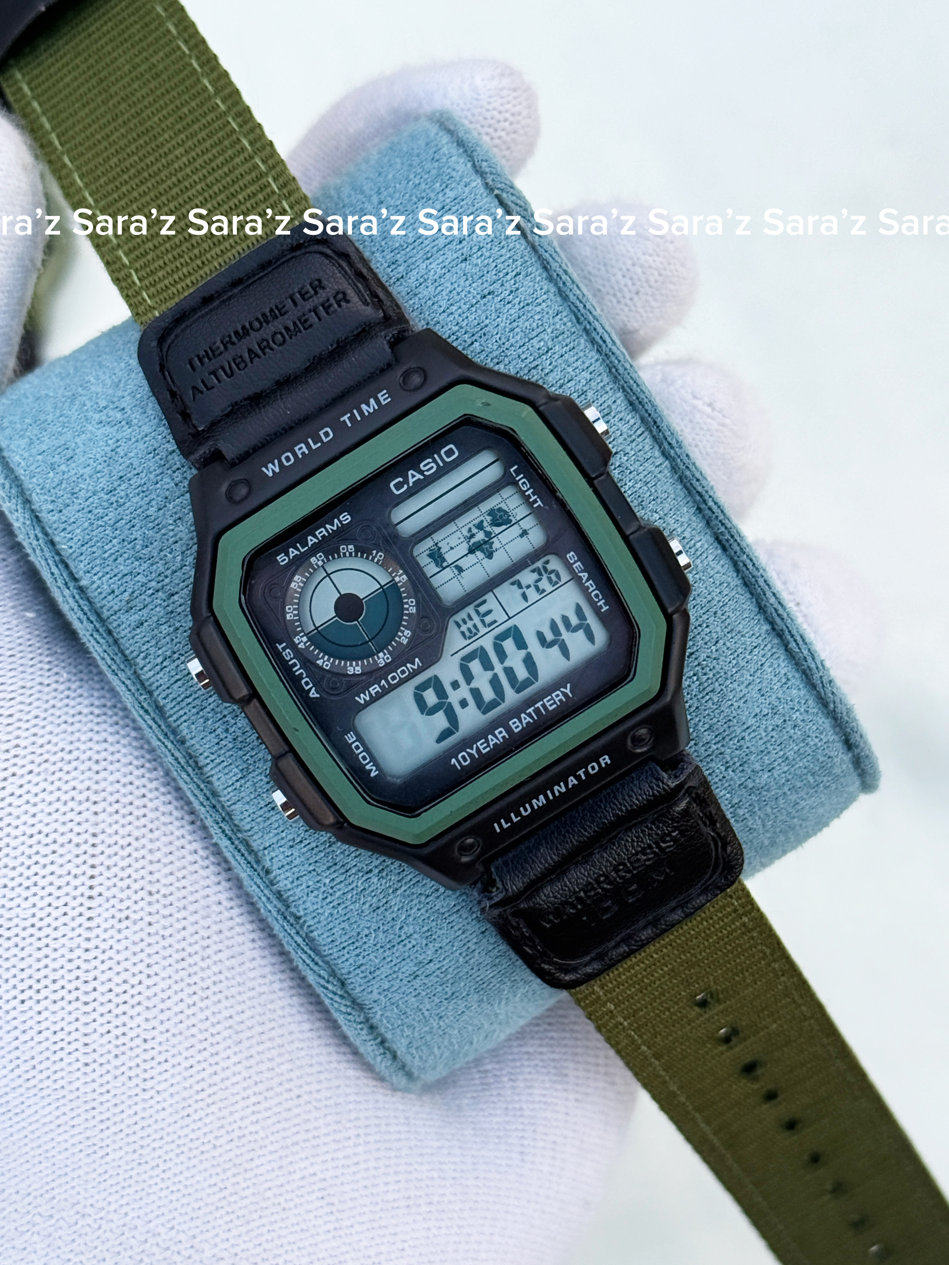 CASIO AE1200 Black-Green