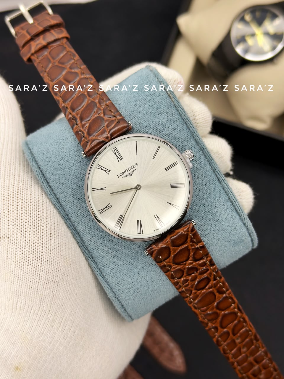 LONGINES L4.209.4 Dark-Brown-White